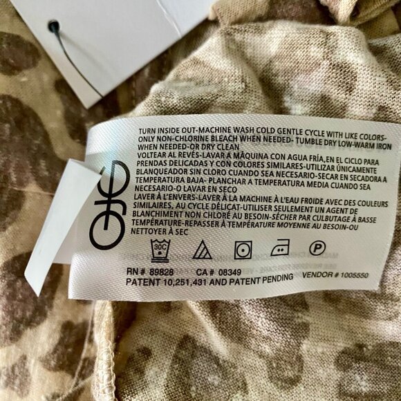 Skinnygirl Jeans Safari Abstract Cheetah Print Sleeveless Top 2X NEW NWT - Picture 9 of 10